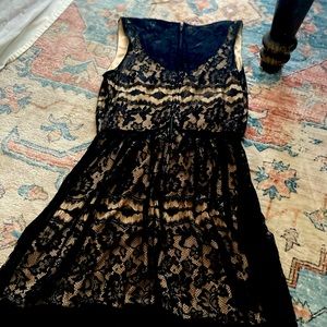 Black lace party dress